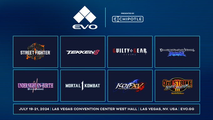 Evo 2024 DAY1（日本時間7月20日2時スタート）※日本時間配信スケジュール