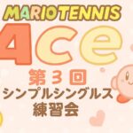 【マリオテニスエース】第３回シンプルシングルス練習会