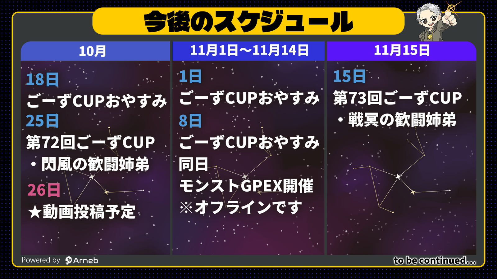 第72回ごーずCUP Powered by Arneb #ごーずCUP