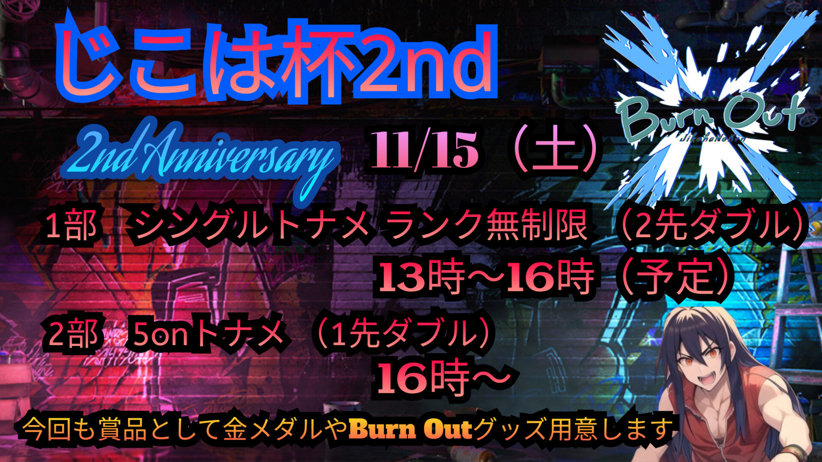 じこは杯２nd　１部シングル無制限