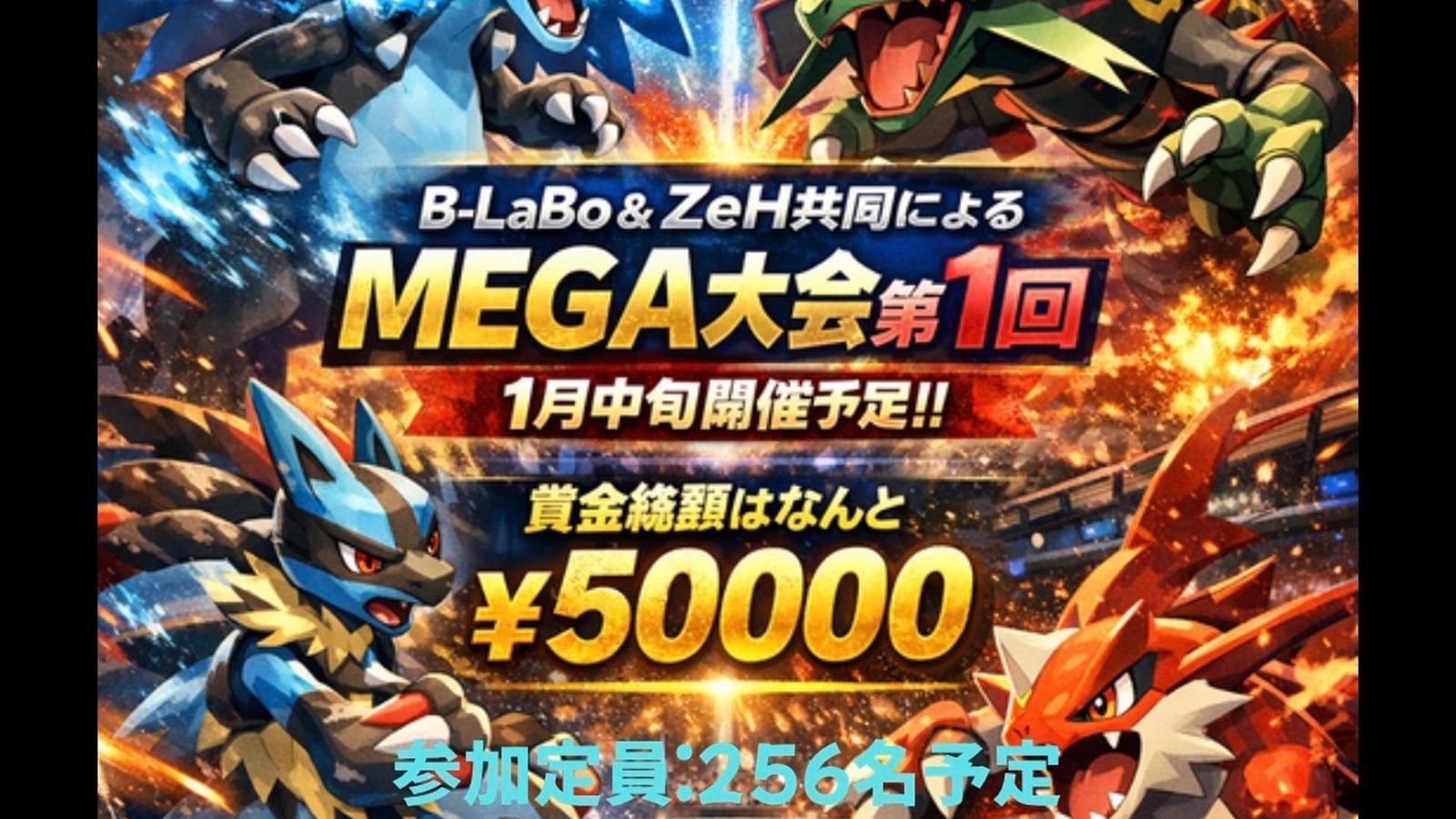 第1回B-LaBo MEGAグランプリ開催日時未定｜eスポーツ大会 イベント情報 ゲーム大会